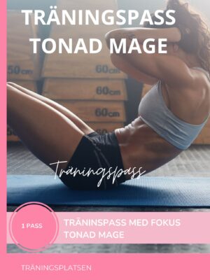 Träningsprogram tonas mage