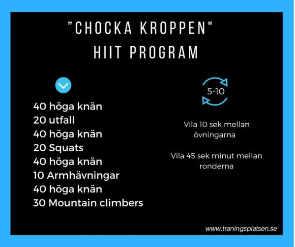 träningsprogram hiit