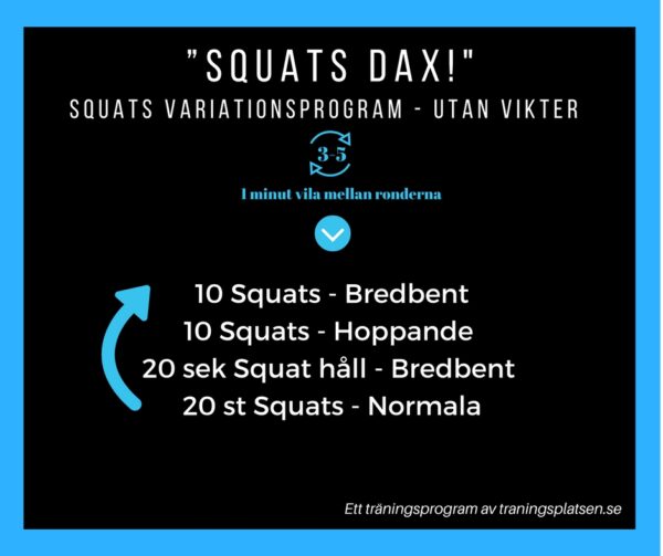 squats träningsprogram