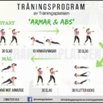 träningsprogram armar och abs, biceps, triceps, magrutor, magmuskler