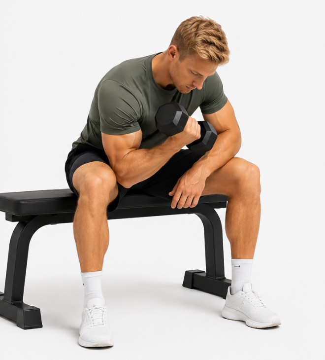 Koncentrerad bicepscurl