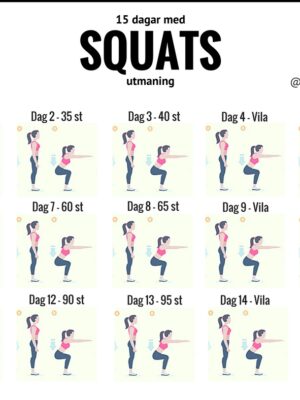 En perfekt utmaning som inkluderar squats.