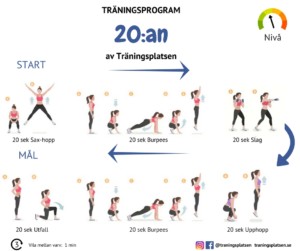 träningsprogram utan vikter, träningsrutin