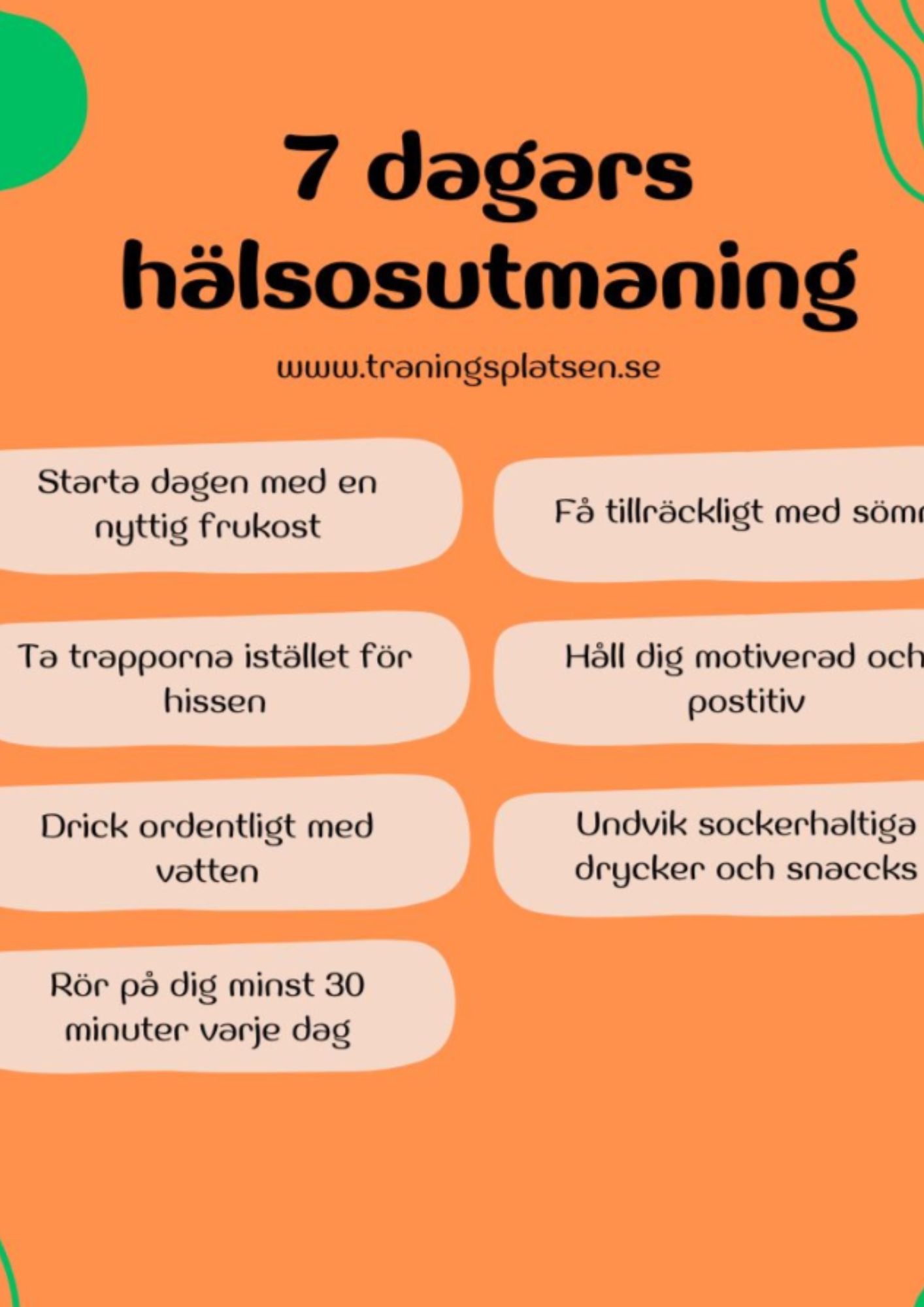 7 dagars hälsoutmaning