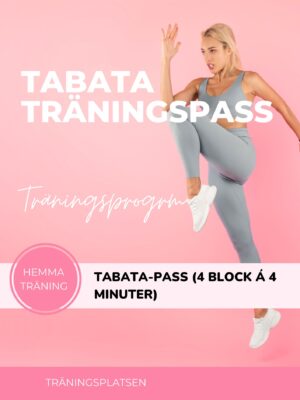 Tabata träningsprogram för din träning. Enkelt och effektivt