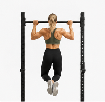 Chins pullups — kroppsviktsövning för rygg och biceps